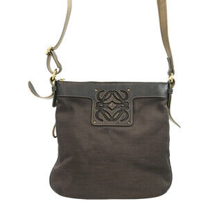Loewe Anagram Logo shoulder bag body leather Black